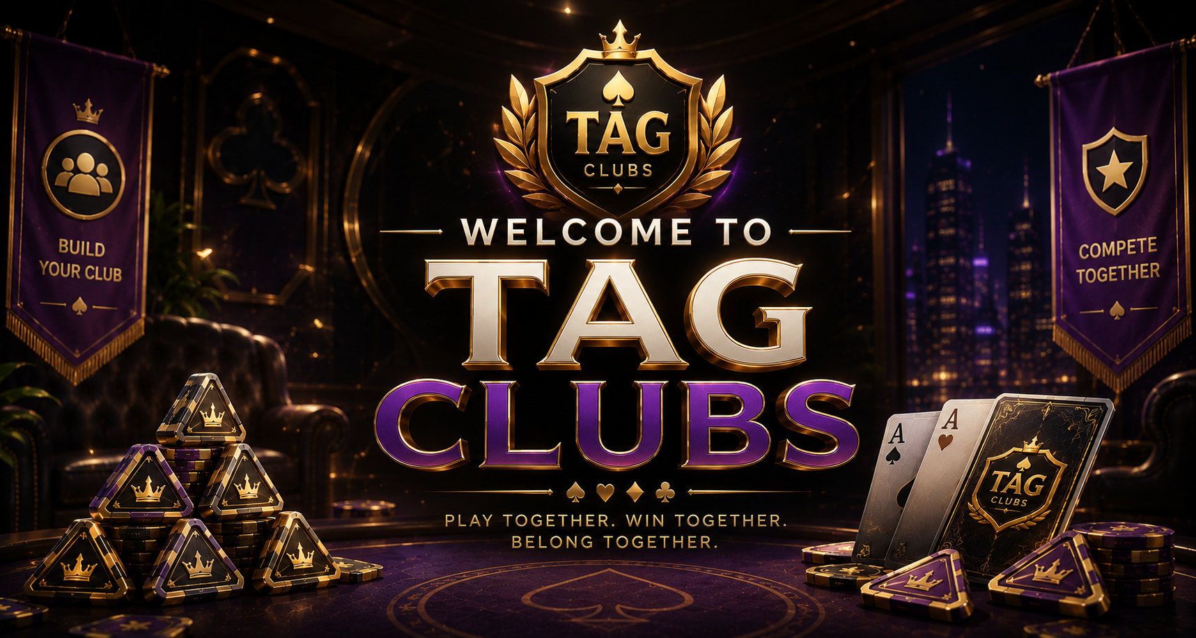 TAG private club and social poker visual